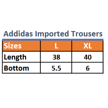 Adidas Black Lycra Stretchable Imported Trouser – Premium Fit