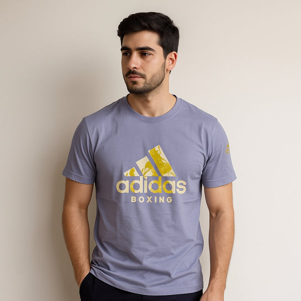 Adidas Light Purple Imported T-Shirt – Soft Cotton Jersey
