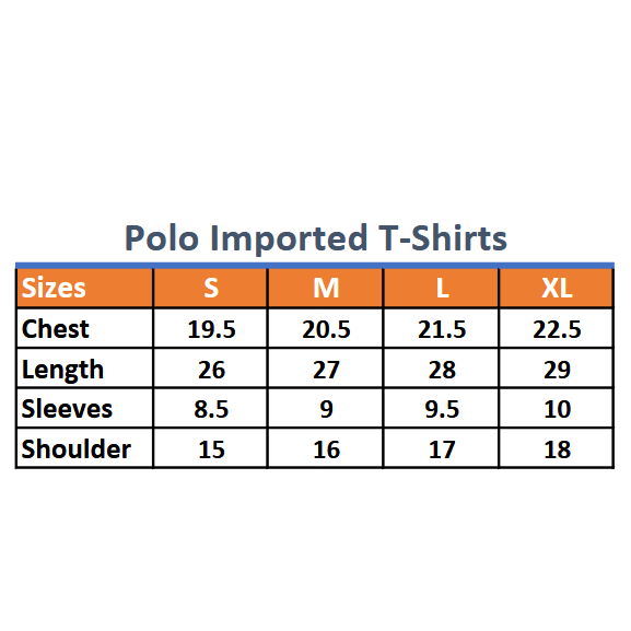 White Polo Imported T-Shirt – Premium Quality