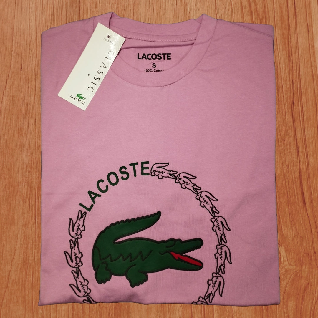 Lacoste Haute Pink T-Shirt – Premium Soft Cotton Jersey