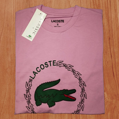 Lacoste Haute Pink T-Shirt – Premium Soft Cotton Jersey