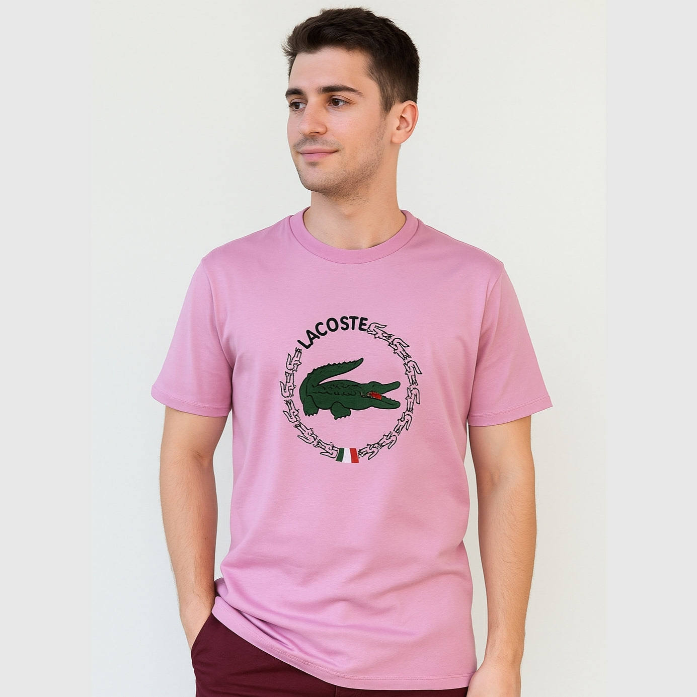 Lacoste Haute Pink T-Shirt – Premium Soft Cotton Jersey