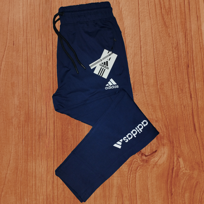 Adidas Navy Blue Lycra Stretchable Imported Trouser – Premium Fit