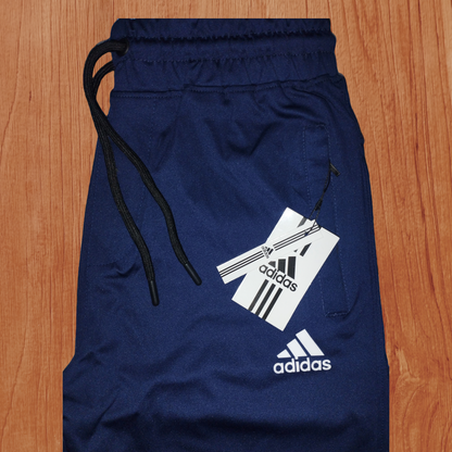 Adidas Navy Blue Lycra Stretchable Imported Trouser – Premium Fit