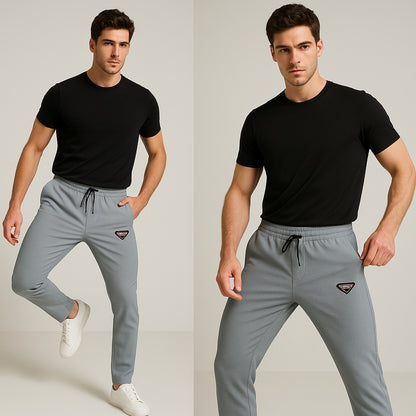 Parada Milano Grey Dry Fit Trouser for Men