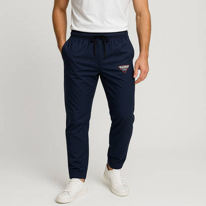 Parada Milano Tealish Blue Dry Fit Trouser for Men