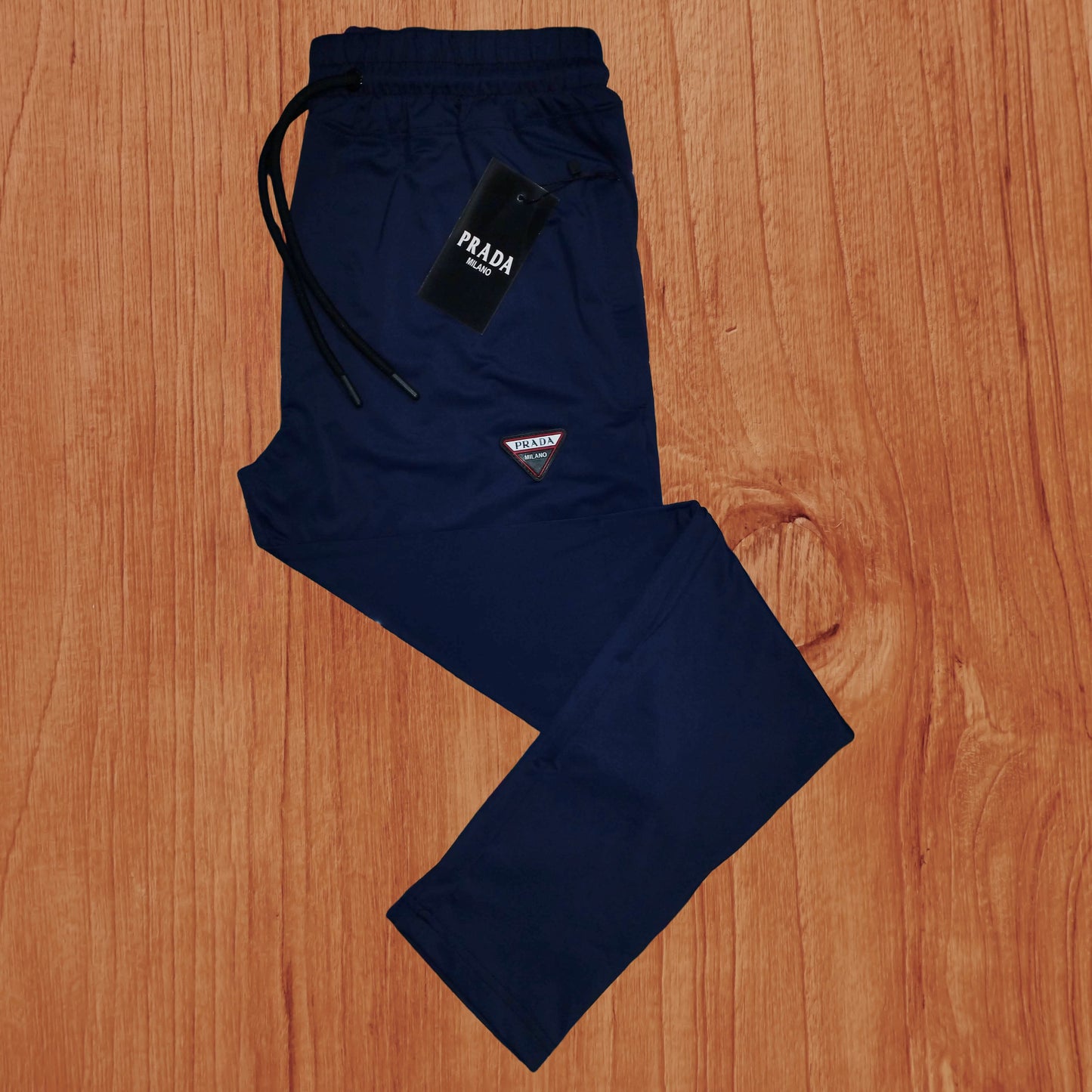 Parada Milano Tealish Blue Dry Fit Trouser for Men