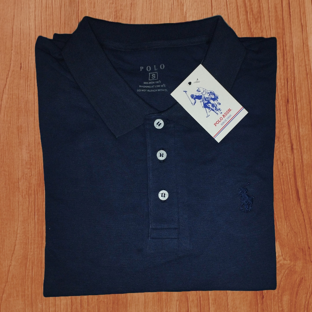 Dark Blue Polo Imported T-Shirt – Premium Quality